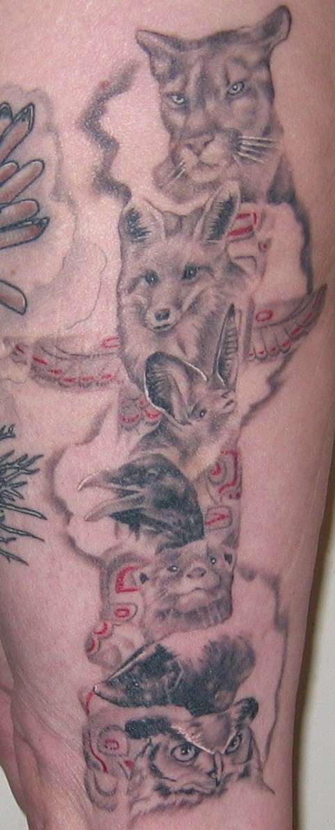 totem animals tattoo