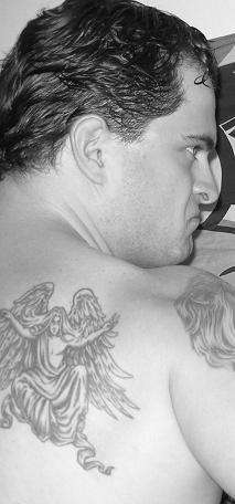 Angel On My Shoulder tattoo