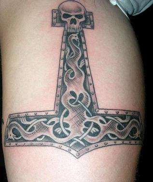 Mjolnir - Hammer of Thor tattoo