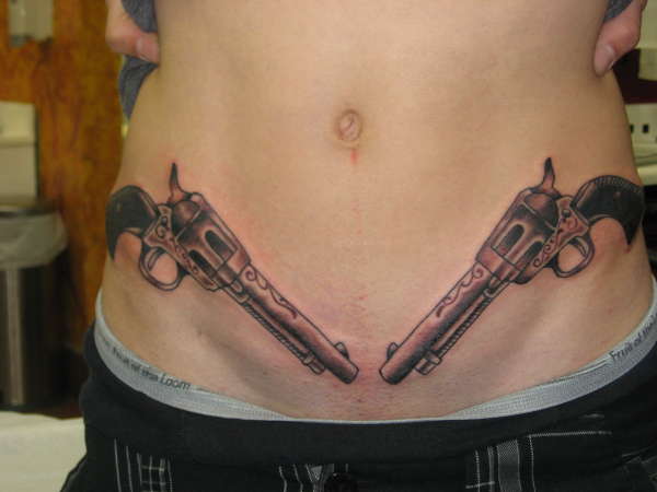 guns tattoo