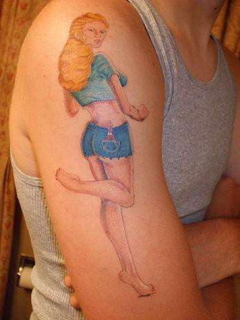 hot pinup tattoo