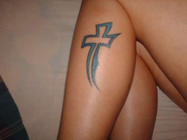 blue cross tattoo
