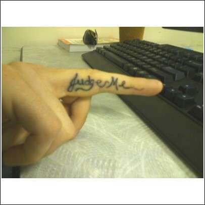 drunk finger tat tattoo