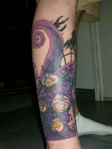 1/3 of leg tattoo