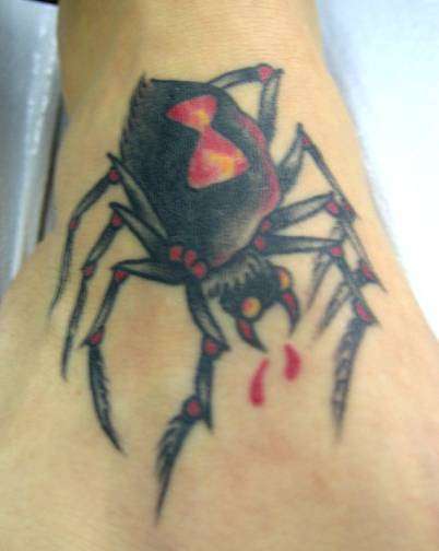 black widow tattoo