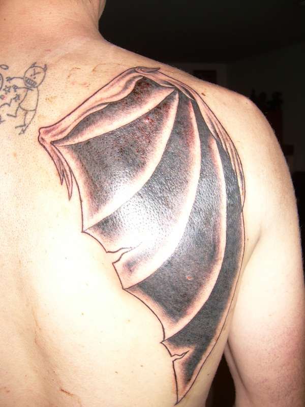 right side (Devil wing) tattoo