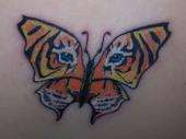 Tger butterfly tattoo