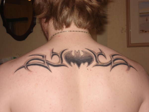 Tribal Batman tattoo