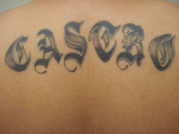 Back Peace tattoo