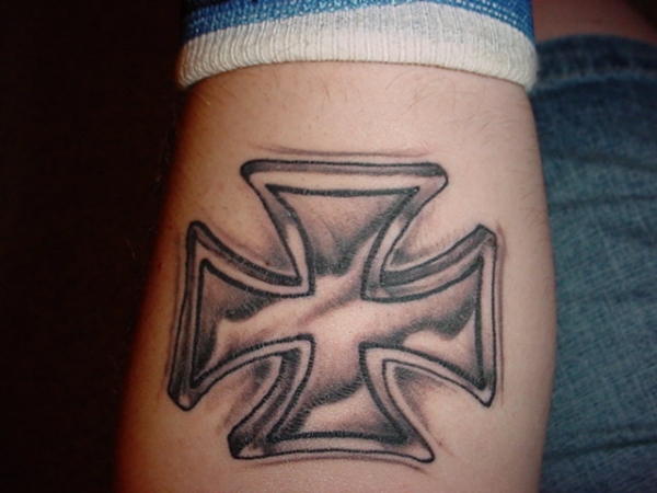 Iron cross tattoo