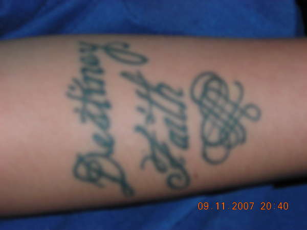 my girls' names tattoo