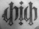 Ambigram Chich tattoo