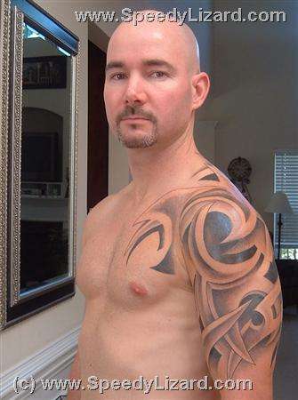 Warrior Arm/Chest/Back Front tattoo