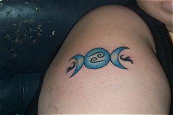 Goddess/Moon/cancer tattoo