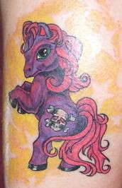 my little pony for my daughter. tattoo