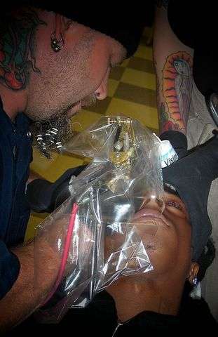 tattooing Lil Wayne tattoo