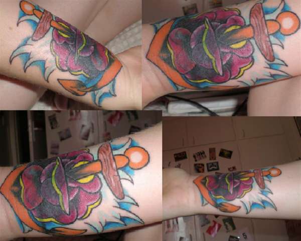 Anchor Cover Up tattoo