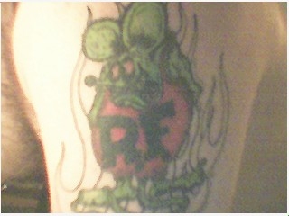 rat fink (unfinished) tattoo