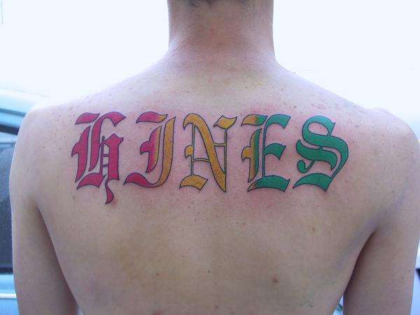 last name tattoo