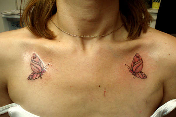 Rose Butterflies tattoo