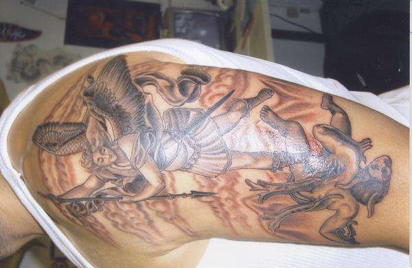 Saint Michael-not finished tattoo