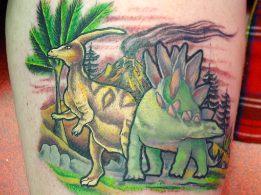 Dinosaurs tattoo