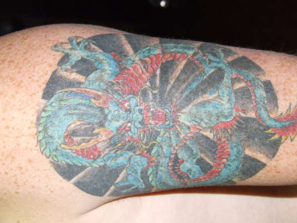 Arm Dragon tattoo