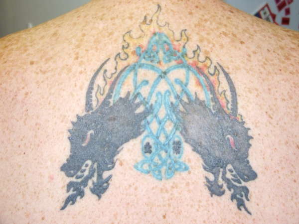 Back Dragon (before) tattoo