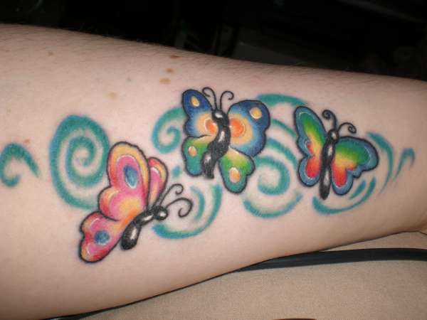 Butterfly Swirl tattoo
