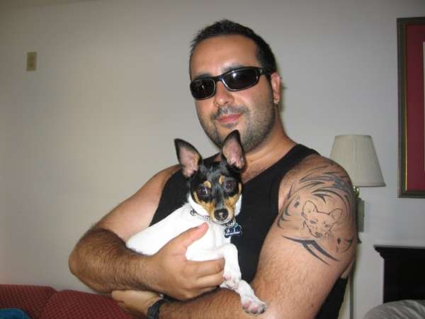 My dog + Tribal w/ My dog, healed tattoo