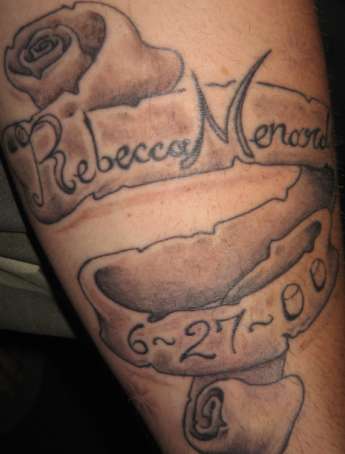 my meorial tat for becky menard tattoo