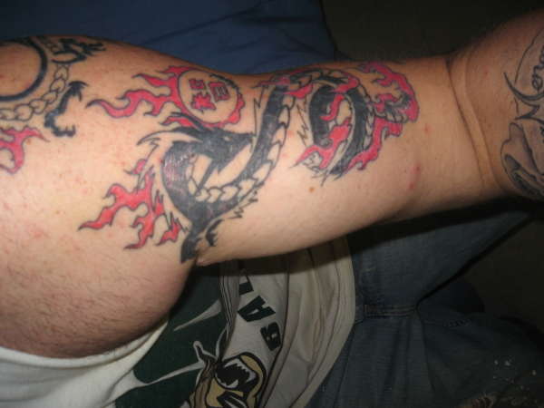 the beginning of my sleave tattoo
