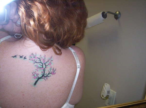 cherry blossom w/birds tattoo