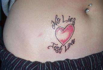 No Lies Just Love tattoo