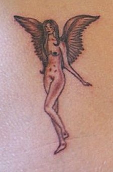 Nude Angel tattoo