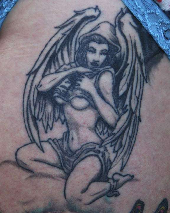 Naughty Angel tattoo