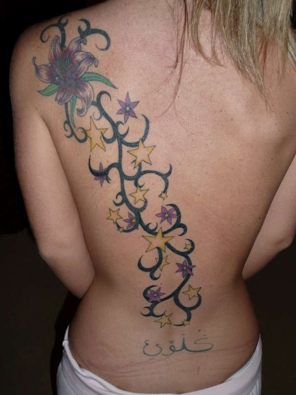 Flower Tribal tattoo
