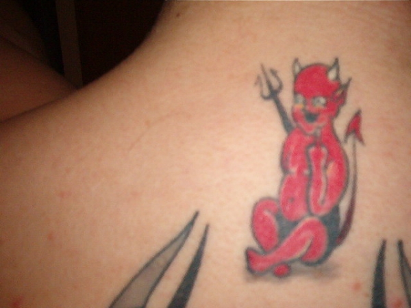 fuck you devil=) tattoo