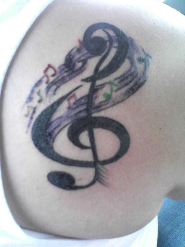 I Love Music tattoo
