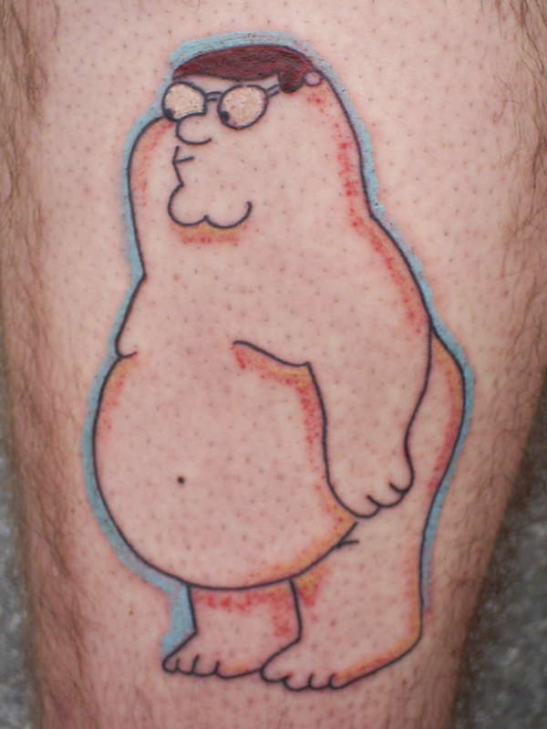 Peter Griffin tattoo.