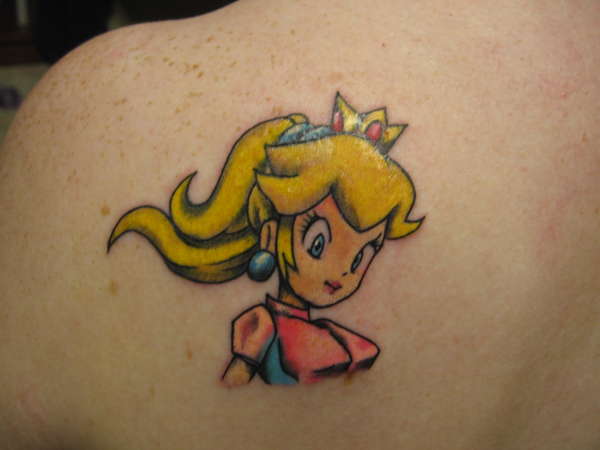 Princess Peach tattoo