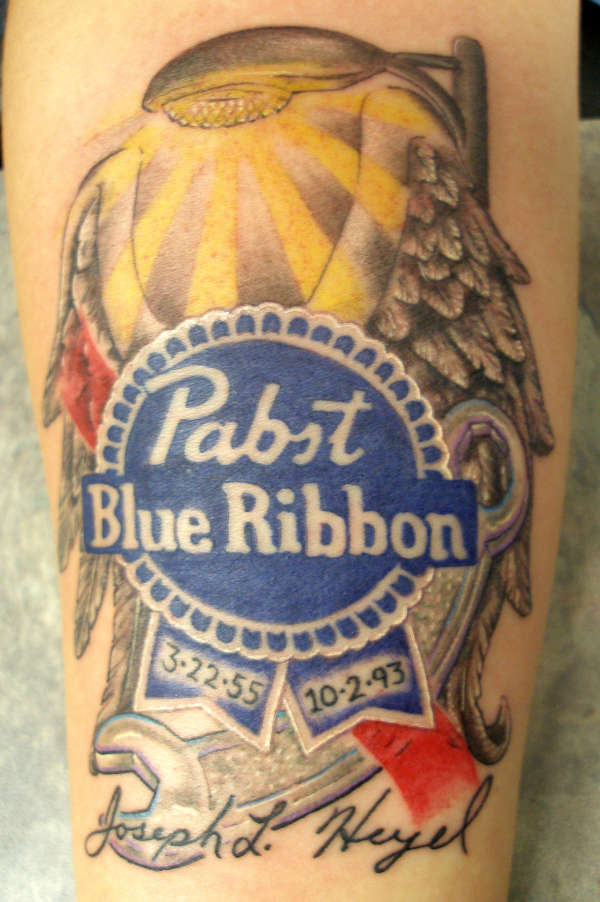 haha ..beer tattoo