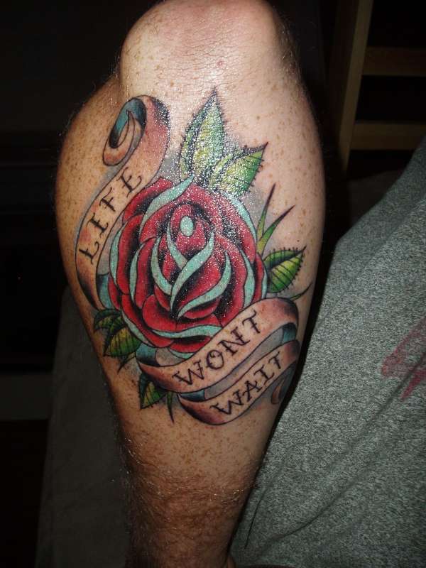Traditional Rose tattoo