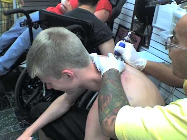 me gettin inked tattoo