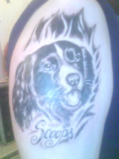 My Dog Memorial tattoo