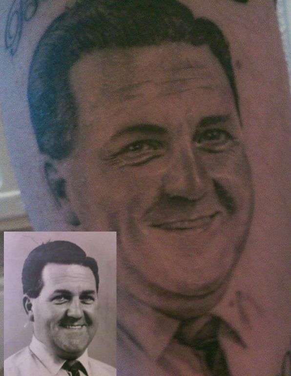 Grandad portrait tattoo