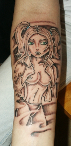 girl tattoo