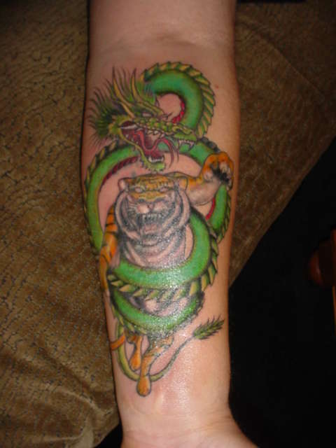 Dragon/Tiger tattoo