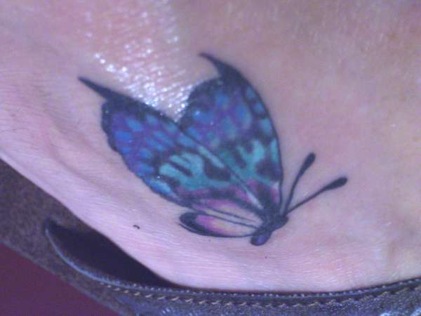 butterly foot tattoo tattoo