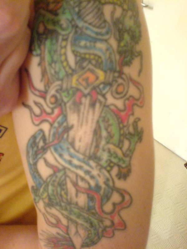 dragon and serpent tattoo